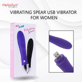 it'spleaZure Vibrating Spear USB Vibrator - Sleek medical silicone vibrator for women